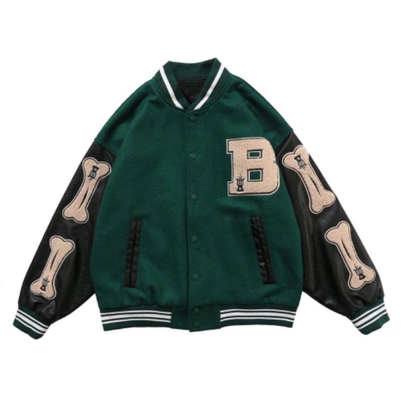 ÁO BOMBER BÓNG CHÀY  VARSITY JACKET