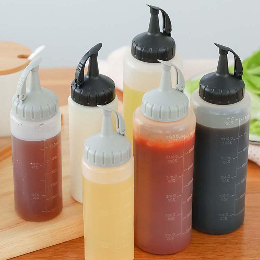 HARRIETT Set 4 Chai Đựng Sốt Có Nắp Đậy Tiện Dụng