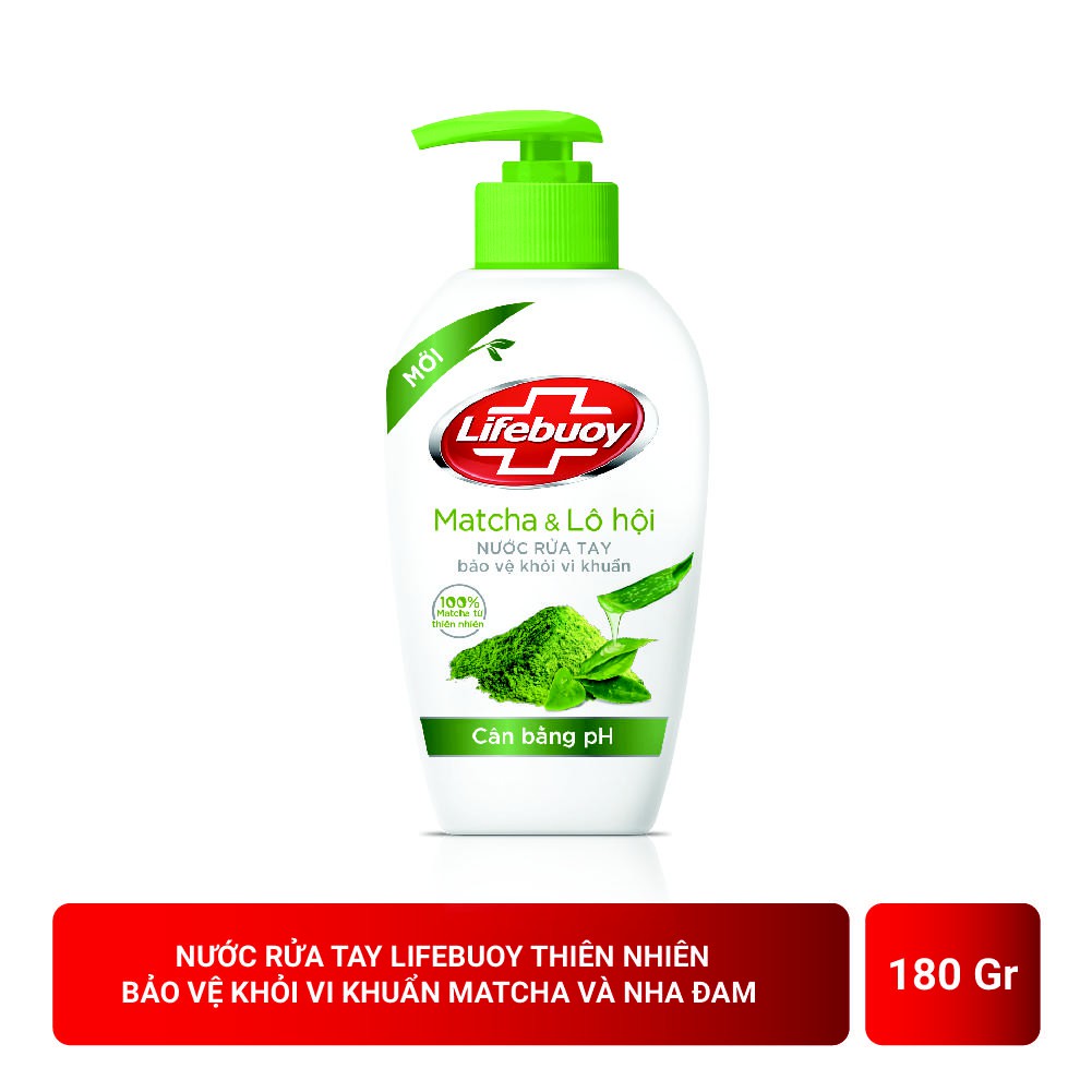 Combo Lifebuoy thiên nhiên Sữa tắm Matcha và Khổ qua 850gr & Nước rửa tay Matcha và Nha đam 180gr | BigBuy360 - bigbuy360.vn