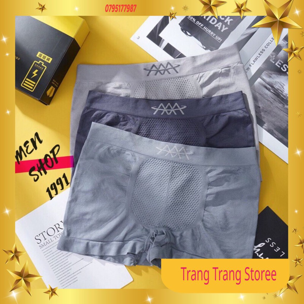 HỘP 3 QUẦN SỊP NAM AAA KHỬ MÙI KHÁNG KHUẨN CAO CẤP THỜI TRANG
