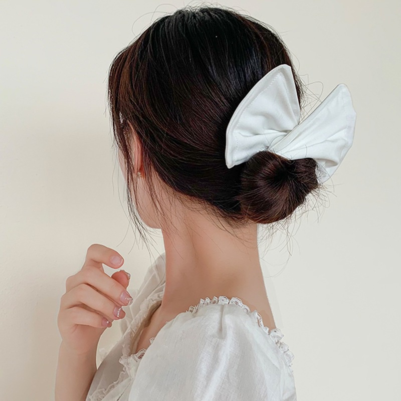 Dây Cột Tóc Đính Nơ Và Quả Bóng Lông Xinh Xắn