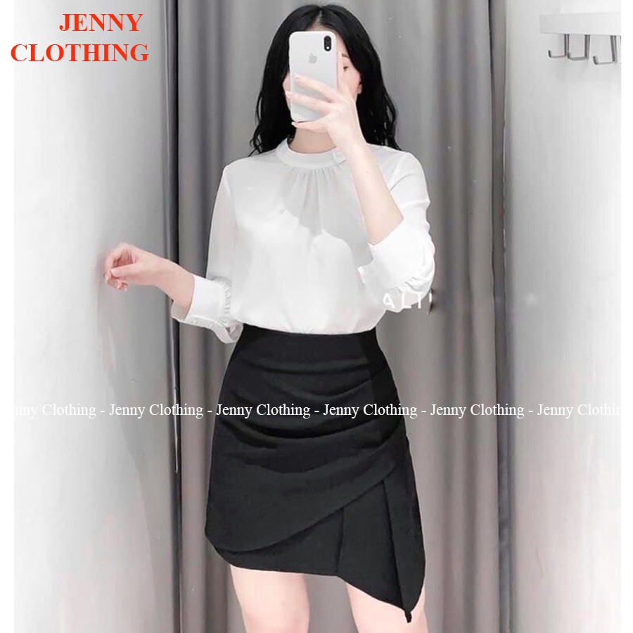 Chân váy a cách điệu bên hông cạp cao khoá sườn chất vải tuyết mưa màu đen nâu mặc đi học làm công sở đi chơi đều xinh | BigBuy360 - bigbuy360.vn