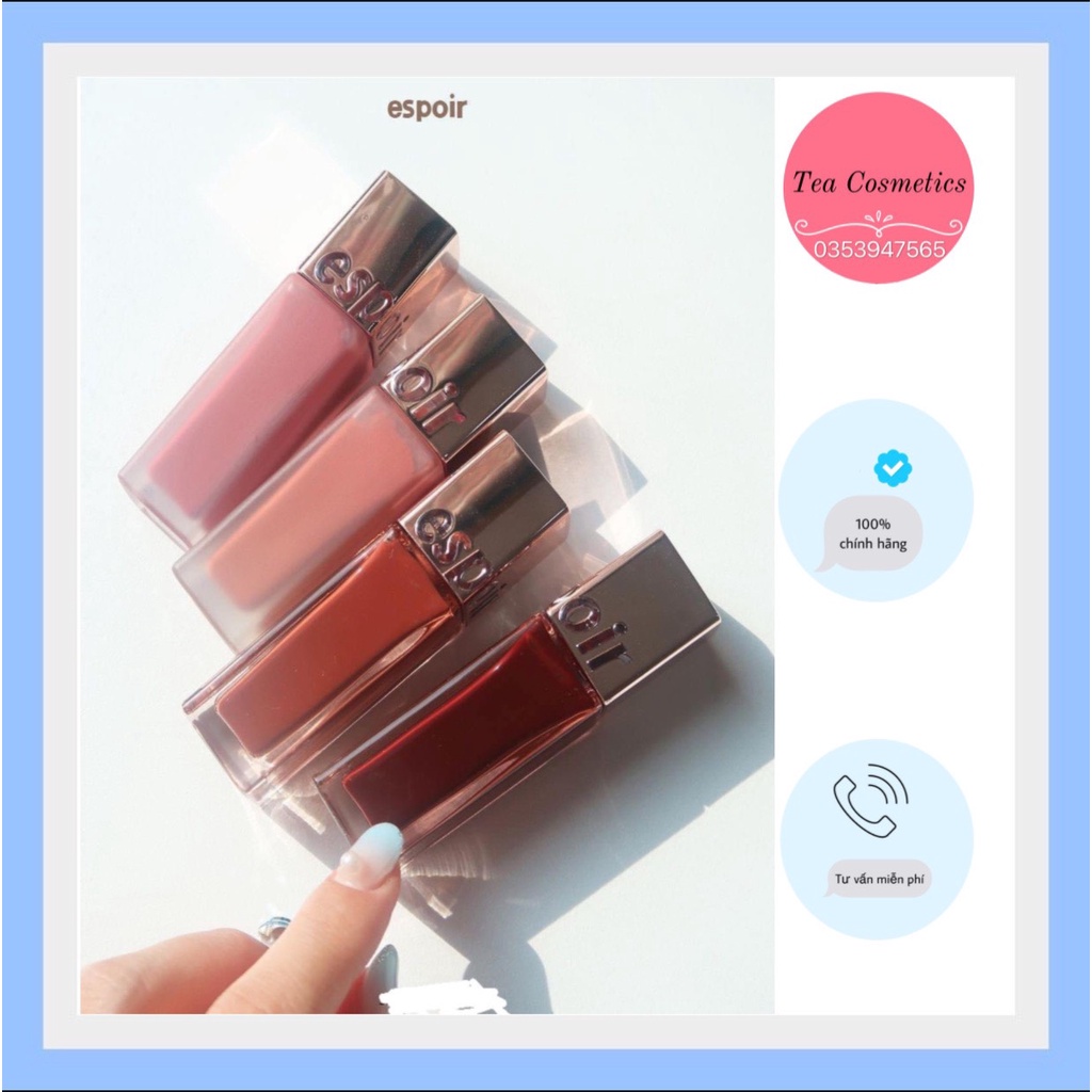 SON KEM TINT ESPOIR COUTURE LIP SHINE và LIP TINT VELVET