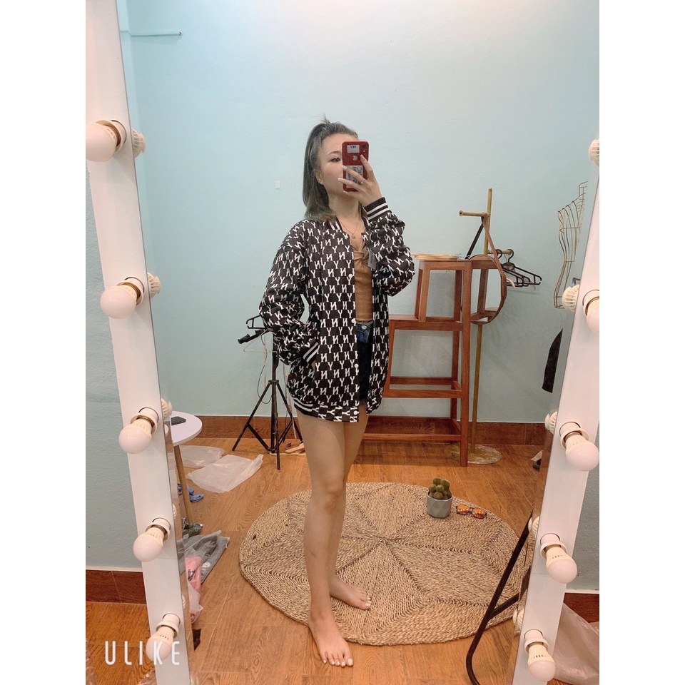 Áo khoác bomber nữ, bomber chữ NY siêu hot chất đẹp MAX ONLY