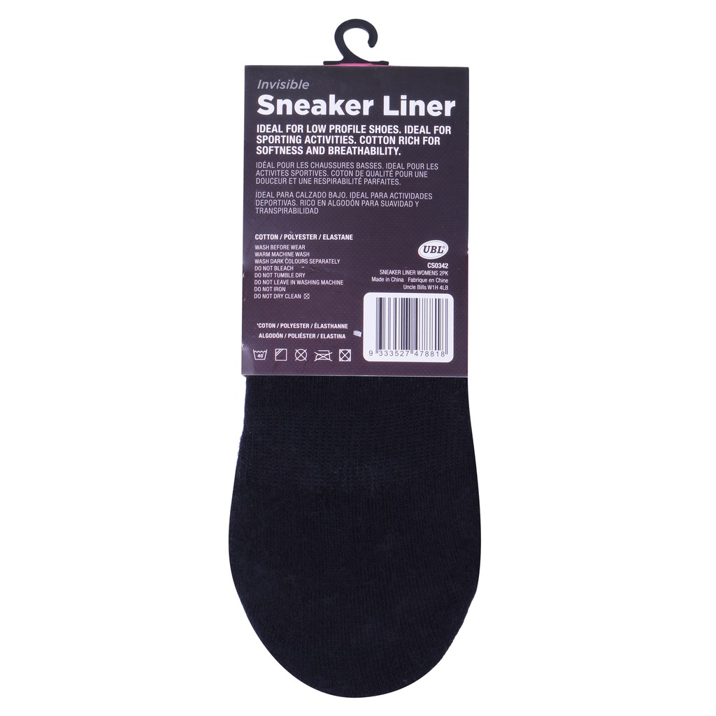 Vớ ngắn nữ 2 đôi/bộ Uncle Bills CS0342