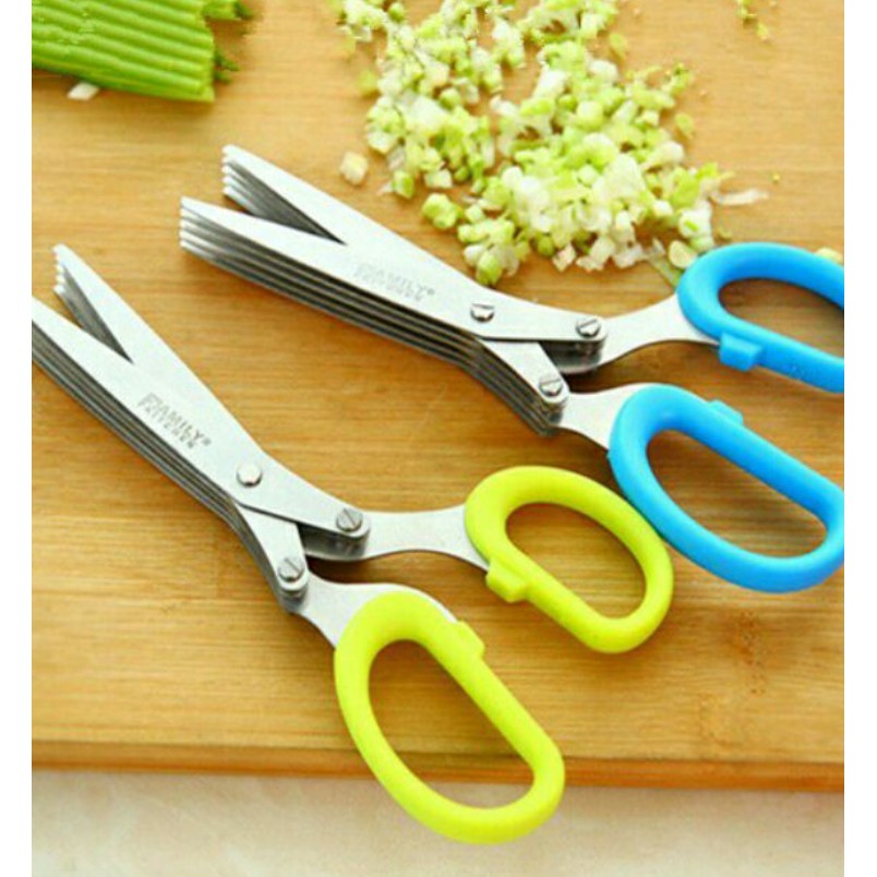 Kéo cắt hành 5 lưởi đa năng không gỉ (GD0086)