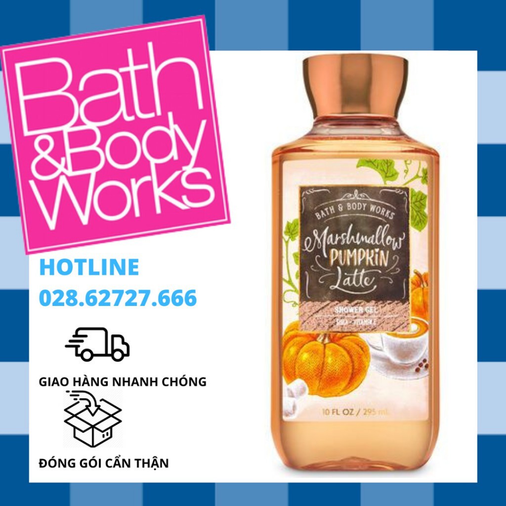 Sữa Tắm Toàn Thân Bath And Body Works - Marshmallow Pumpkin Latte Shower Gel (295ml)