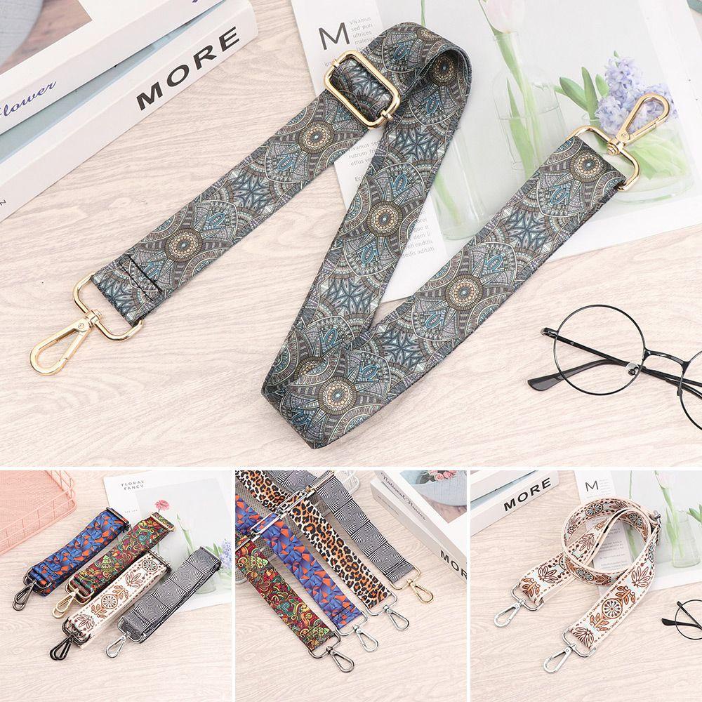 MIHAN1 Dây Đeo Túi Xách Họa Tiết Thổ Cẩm Màu Cầu Vồng Tùy Chỉnh Thay Thế Tiện