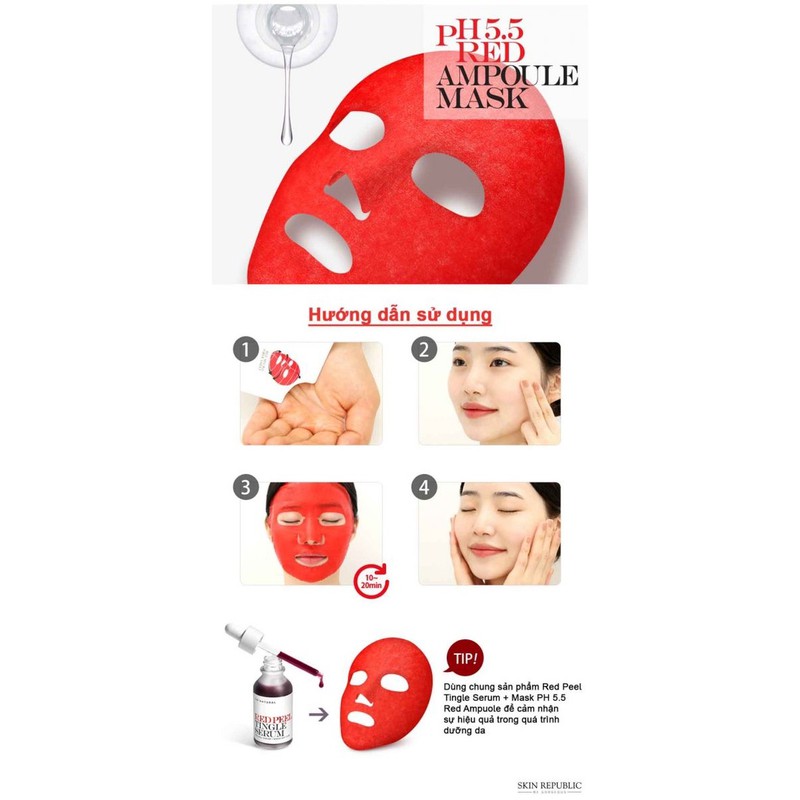 Mặt Nạ Dưỡng Da Cân Bằng pH 5.5 Red Ampoule Mask 30ml