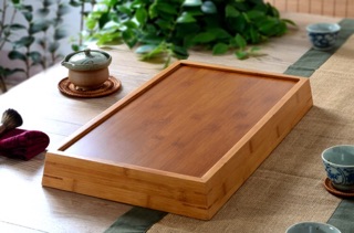 Khay trà tre chữ nhật  cao cấp