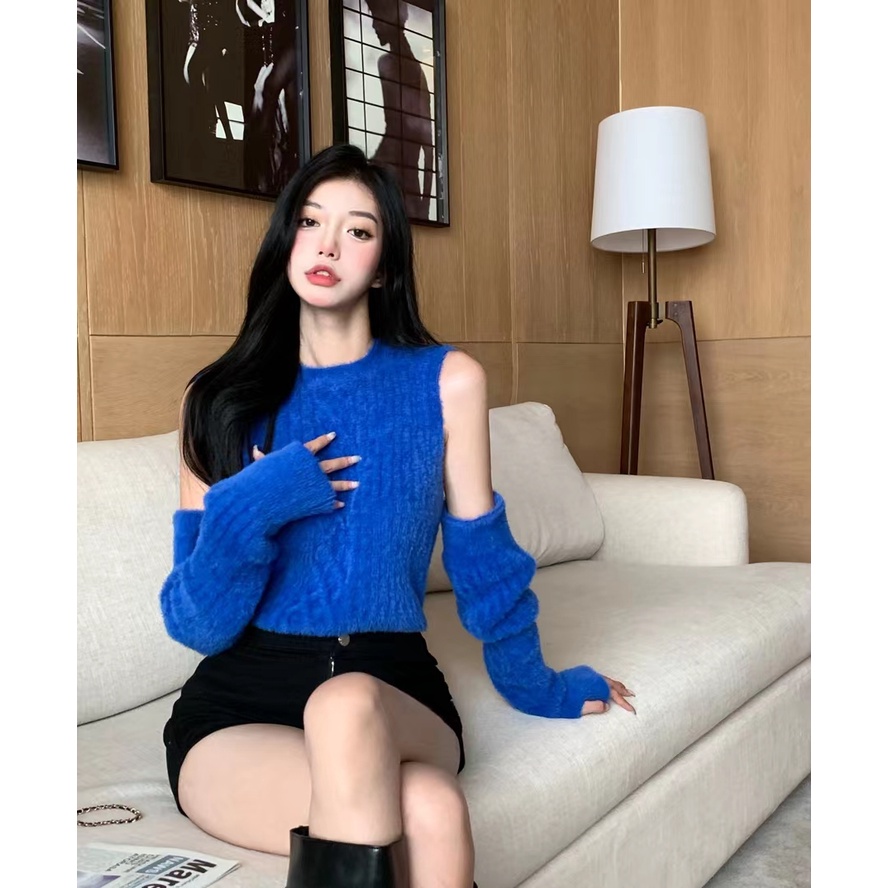 DUNEA Áo len phong cách Hàn Quốc thời trang phong cách cho nữ