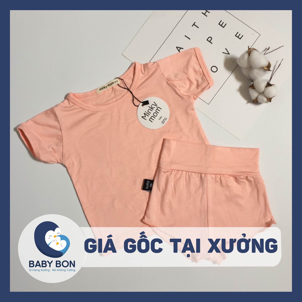 [GIÁ TẠI XƯỞNG] Bộ Minky Mom Chip Trẻ Em Cạp Cao VNXK Chính Hãng Mùa Hè