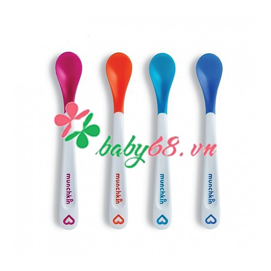 Bộ 4 thìa mềm báo nóng Munchkin 43682
