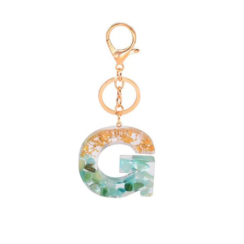 26 Chữ Cái Bằng Nhựa Resin Gắn Móc Khóa / Túi Xách Trang Trí Hình 26 Chữ Cái Tiếng Anh