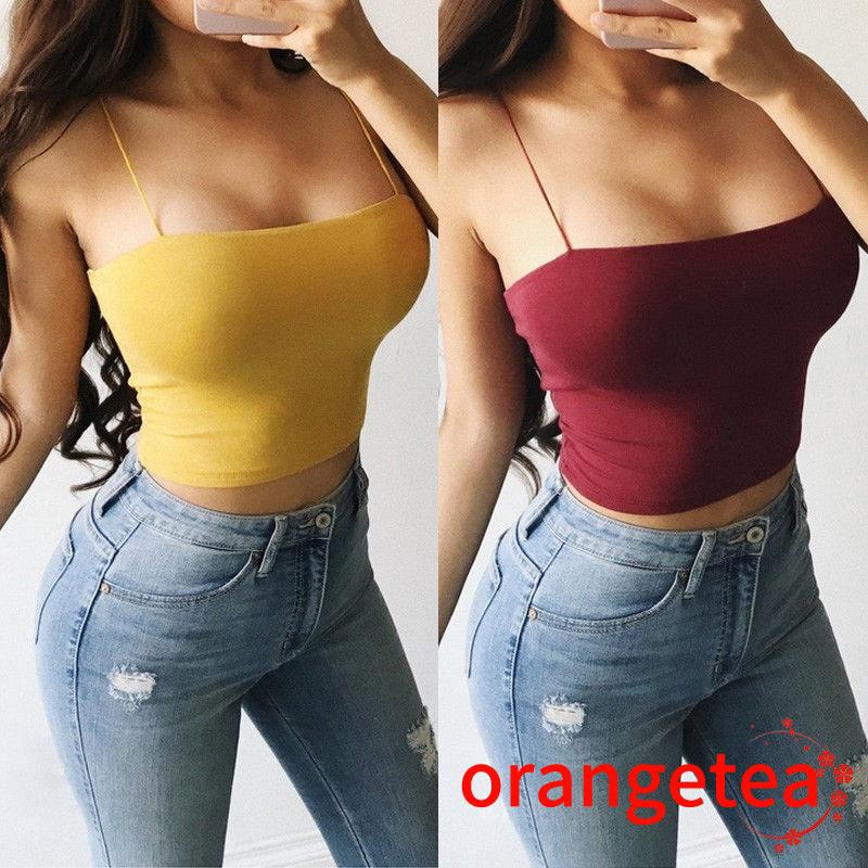 Áo Croptop Sát Nách Thời Trang Mùa Hè Cho Nữ