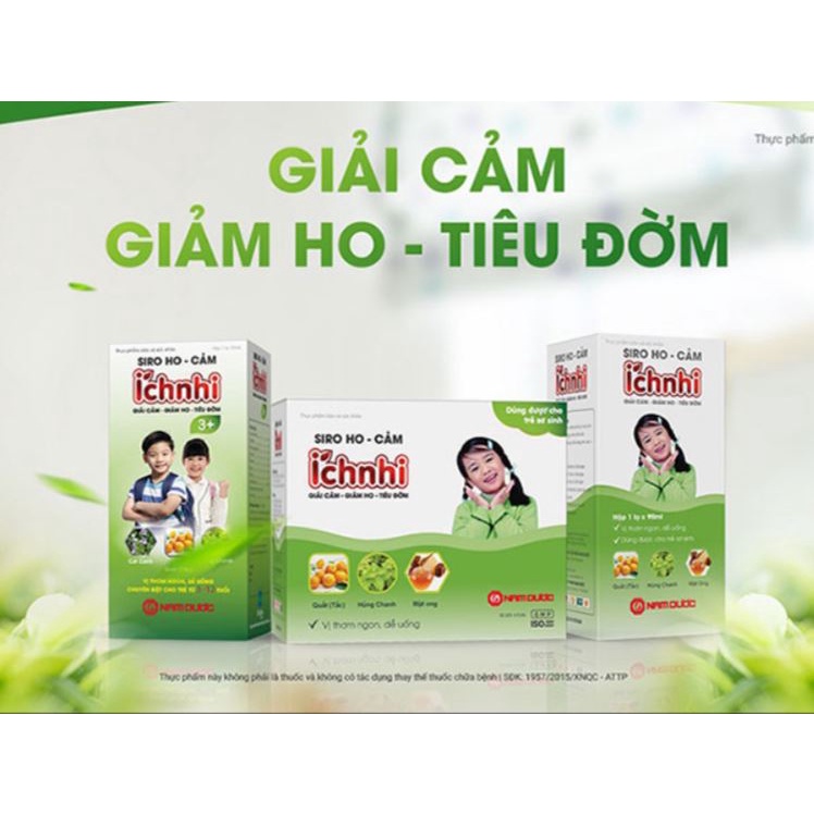 SIRO ho cảm ÍCH NHI sơ sinh _ SẢN PHẨM HỮU HIỆU CHO BÉ BỊ HO-CẢM CÚM-HẮT HƠI-SỔ MŨI