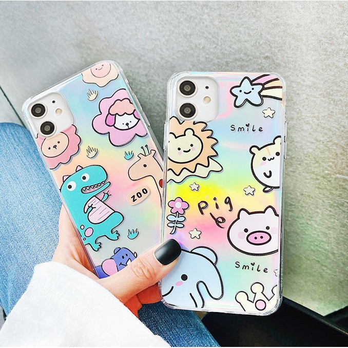 ốp lưng iphone - case iphone Zoo phản quang 5/5s/6/6plus/6s/6splus/7/7plus/8/8plus/x/xs/11/12/pro/max/plus/promax/Mon