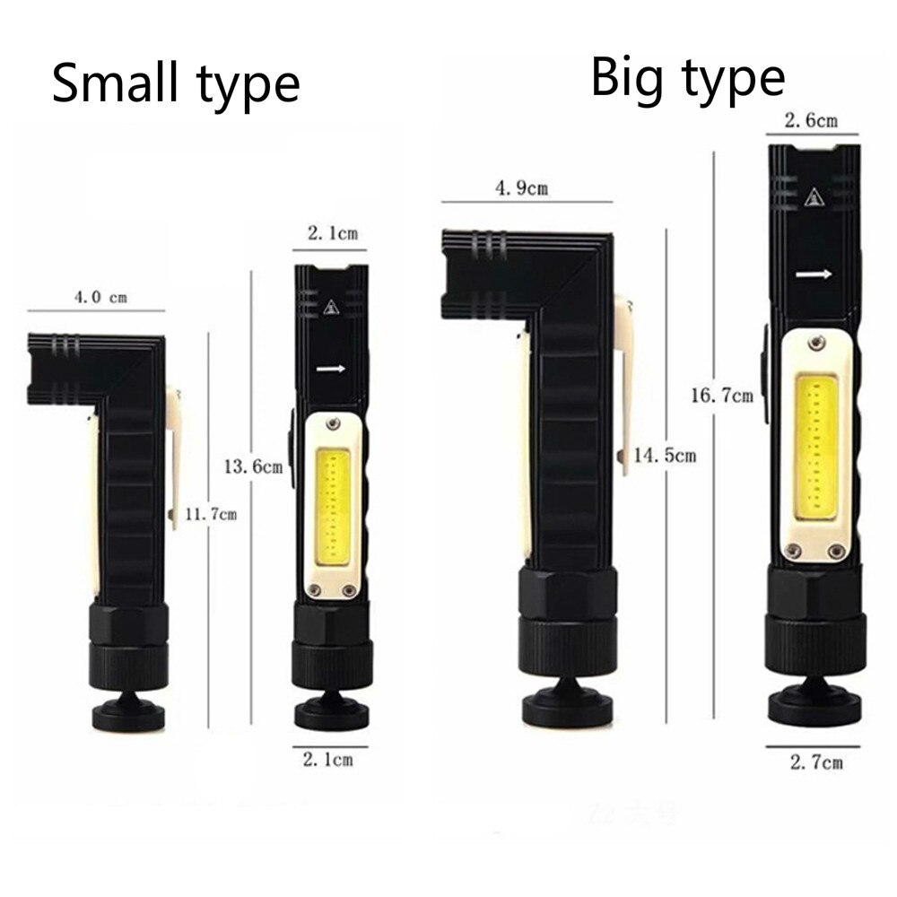 Đèn LED COB nam châm xếp lại được có cổng sạc USB đa năng