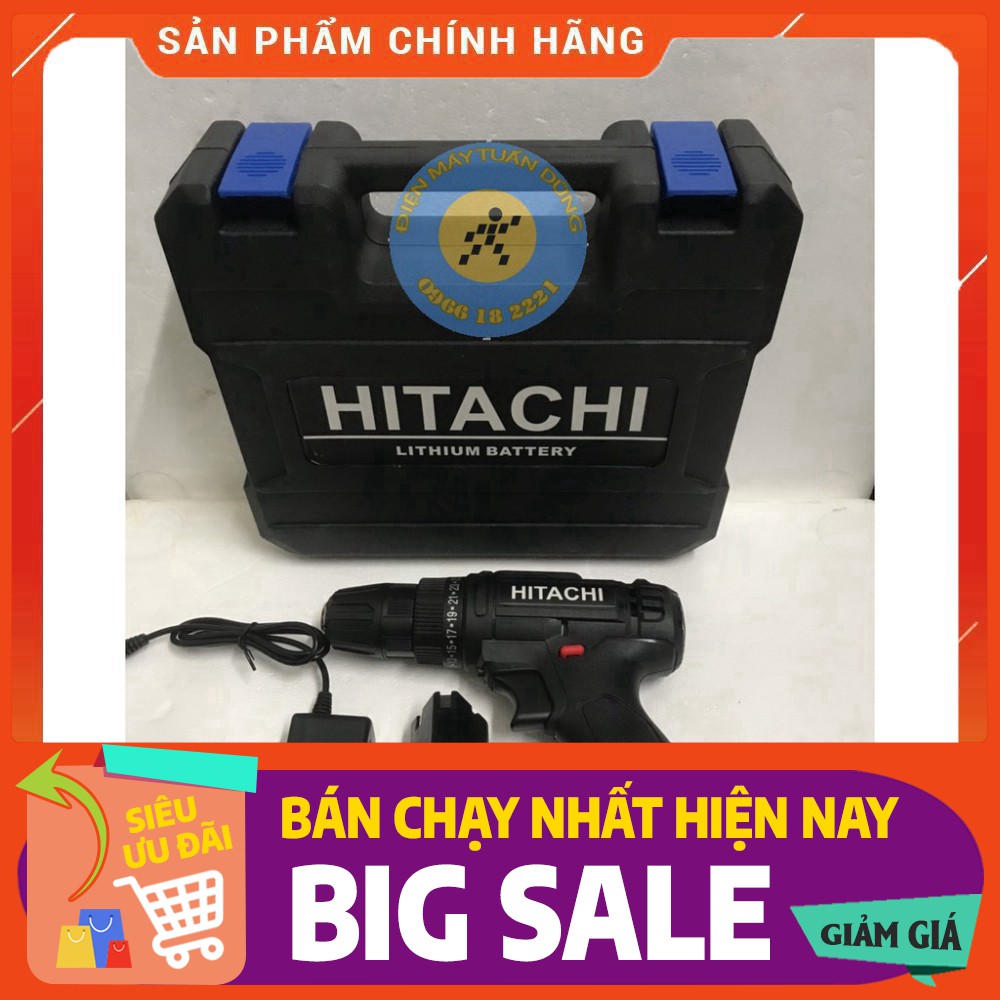 Máy khoan pin Hitachi 12v - 2 Pin [CAM KẾT CHÍNH HÃNG]