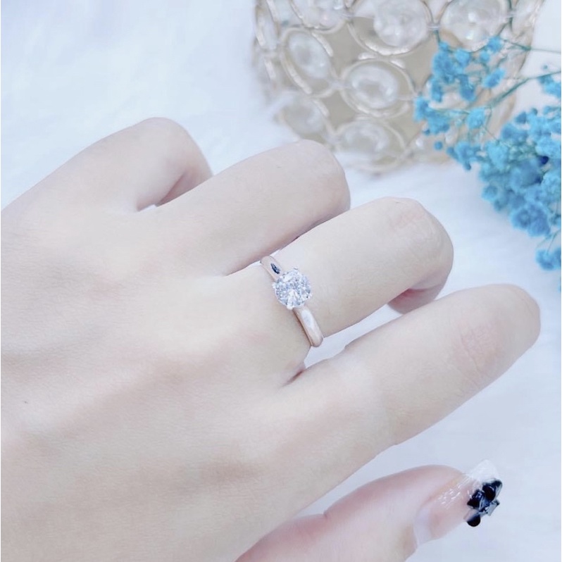 Nhẫn nữ Bạc ta đính đá sáng lấp lánh , giá rẻ - Vàng Bạc Khải Khải