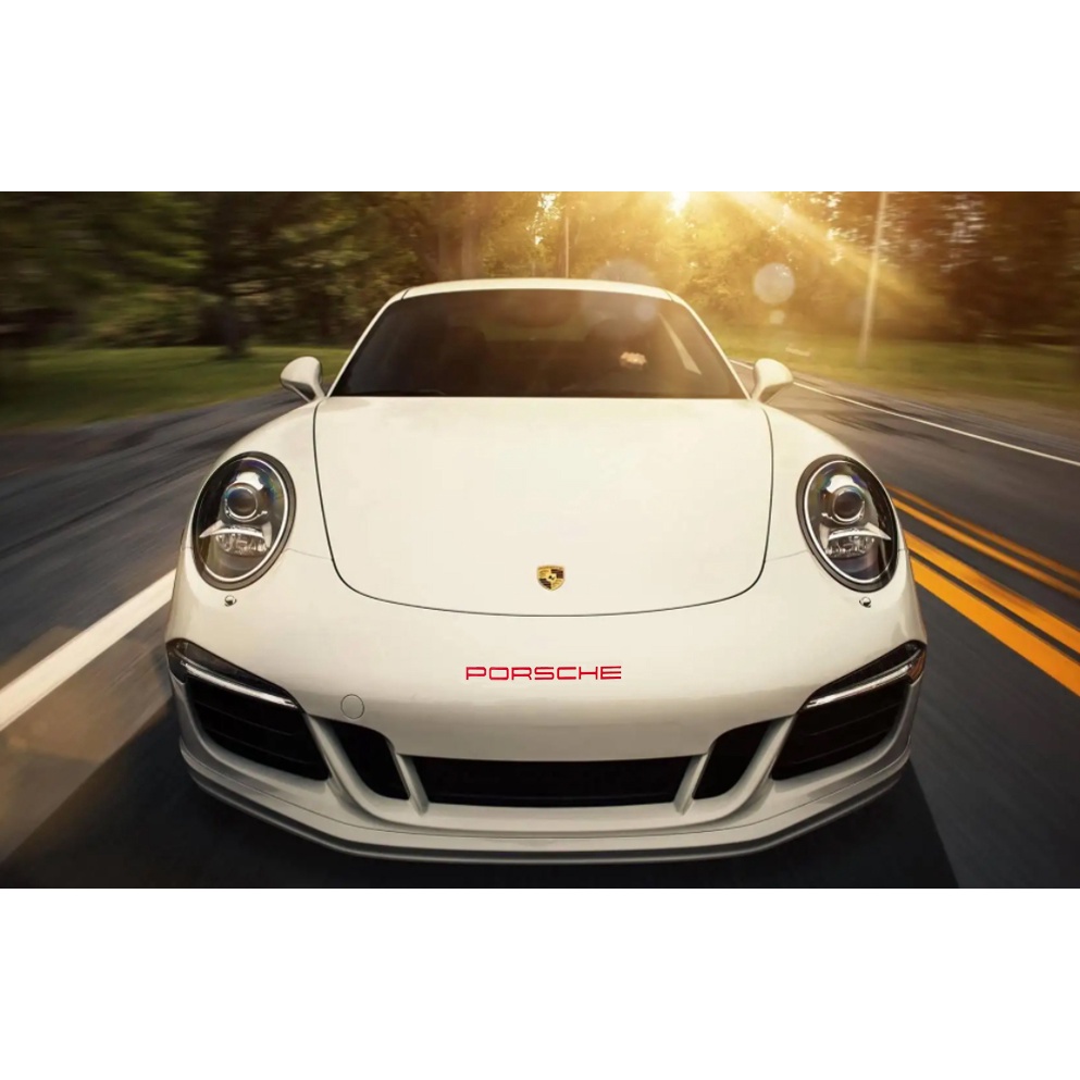1 Bộ Đề Can Vinyl Chất Lượng Cao Dán Trang Trí Mũ Bảo Hiểm Xe Hơi Porsche