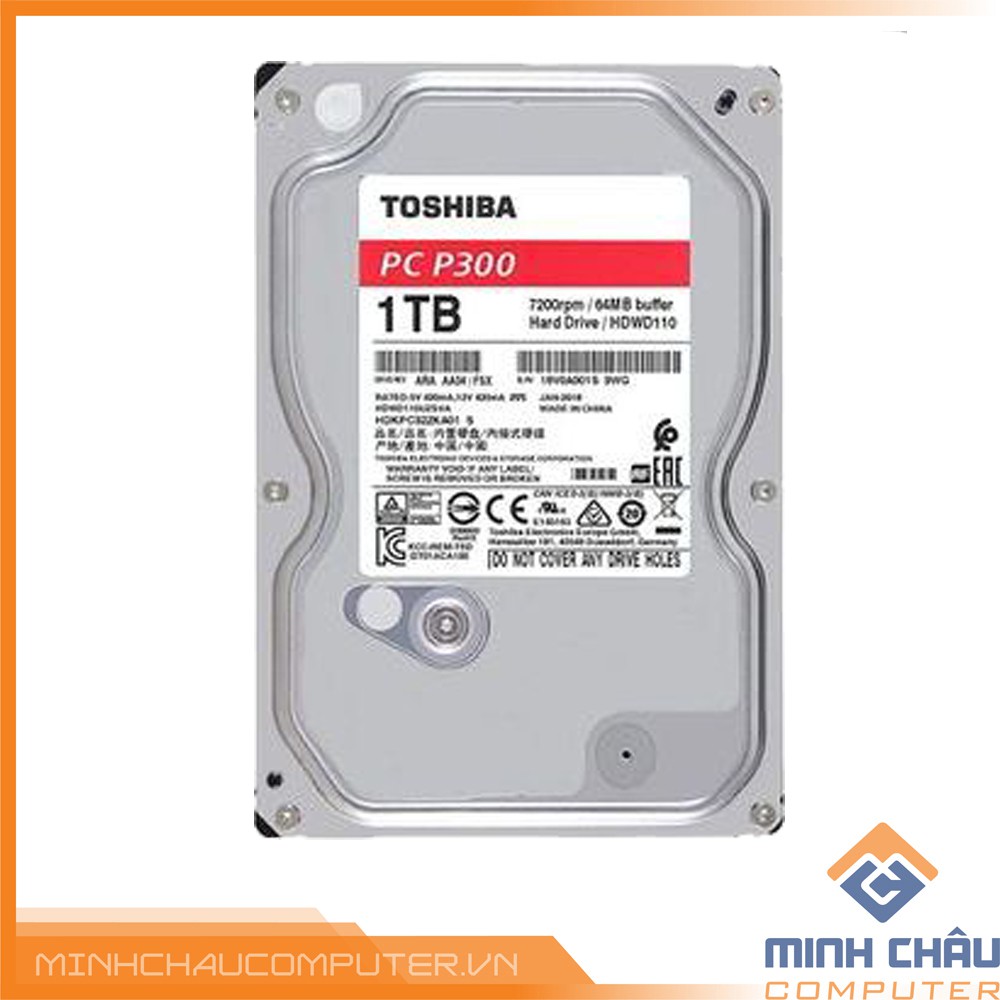 Ổ cứng HDD Toshiba V300/P300 1TB 3.5" SATA 3 - HDWD110UZSVA- hàng chĩnh hãng | WebRaoVat - webraovat.net.vn