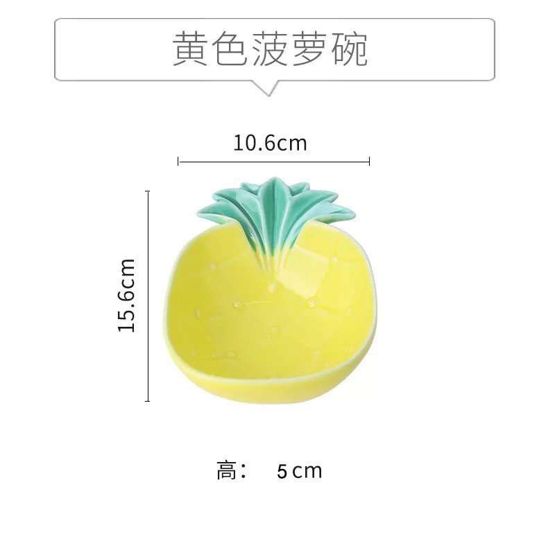 chén sứ trái thơm lớn dành cho hamster/thỏ/bọ/sóc/....