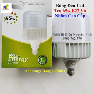 Bóng Đèn LED bulb 65W E27 (Ánh sáng trắng)