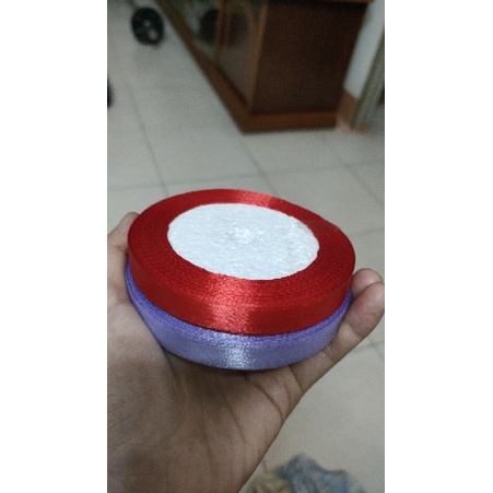 Ruy băng lụa Satin 1cm dùng gói quà, bó hoa, làm đồ handmade