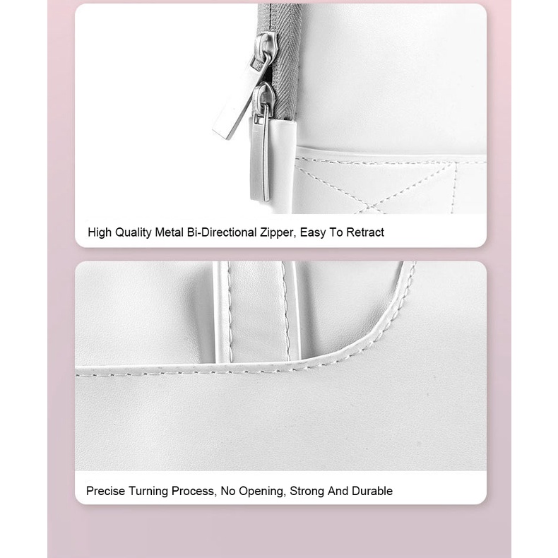 Túi Da Pu Chống Thấm Nước Họa Tiết Hoạt Hình Đáng Yêu Cho Laptop Kích Thước 13.3/14.1/15.6/17.3