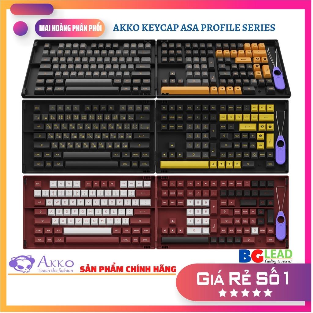 [Chính hãng] Bộ sưu tập keycap cho bàn phím cơ AKKO - ASA Profile 158 nút| 198 nút - Mai Hoàng phân phối