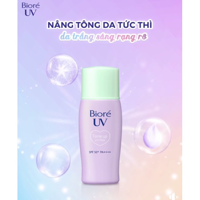 Chống nắng hiệu chỉnh sắc da TONE UP Biore hàng nhập khẩu bao test mã vạch SPF50/ PA++++ (Xả hàng date 2 năm)