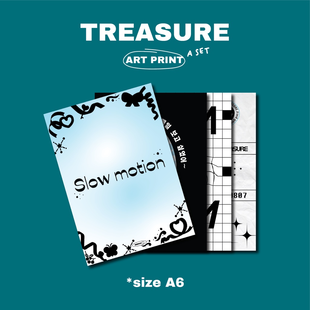 TREASURE: art print/ poster trang trí kích thước a6 (ảnh thật ở cuối)