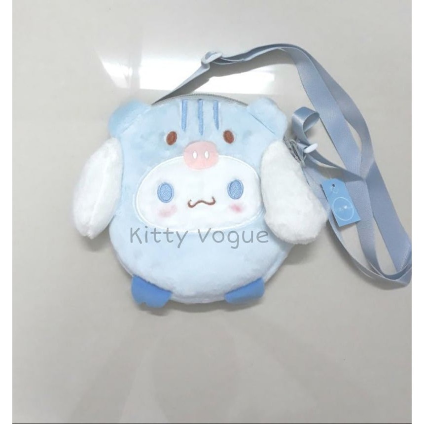 Túi đeo chéo Ulzzang Cinnamonroll hình thỏ heo kawaii, phong cách Nhật Bản, lolita, otome