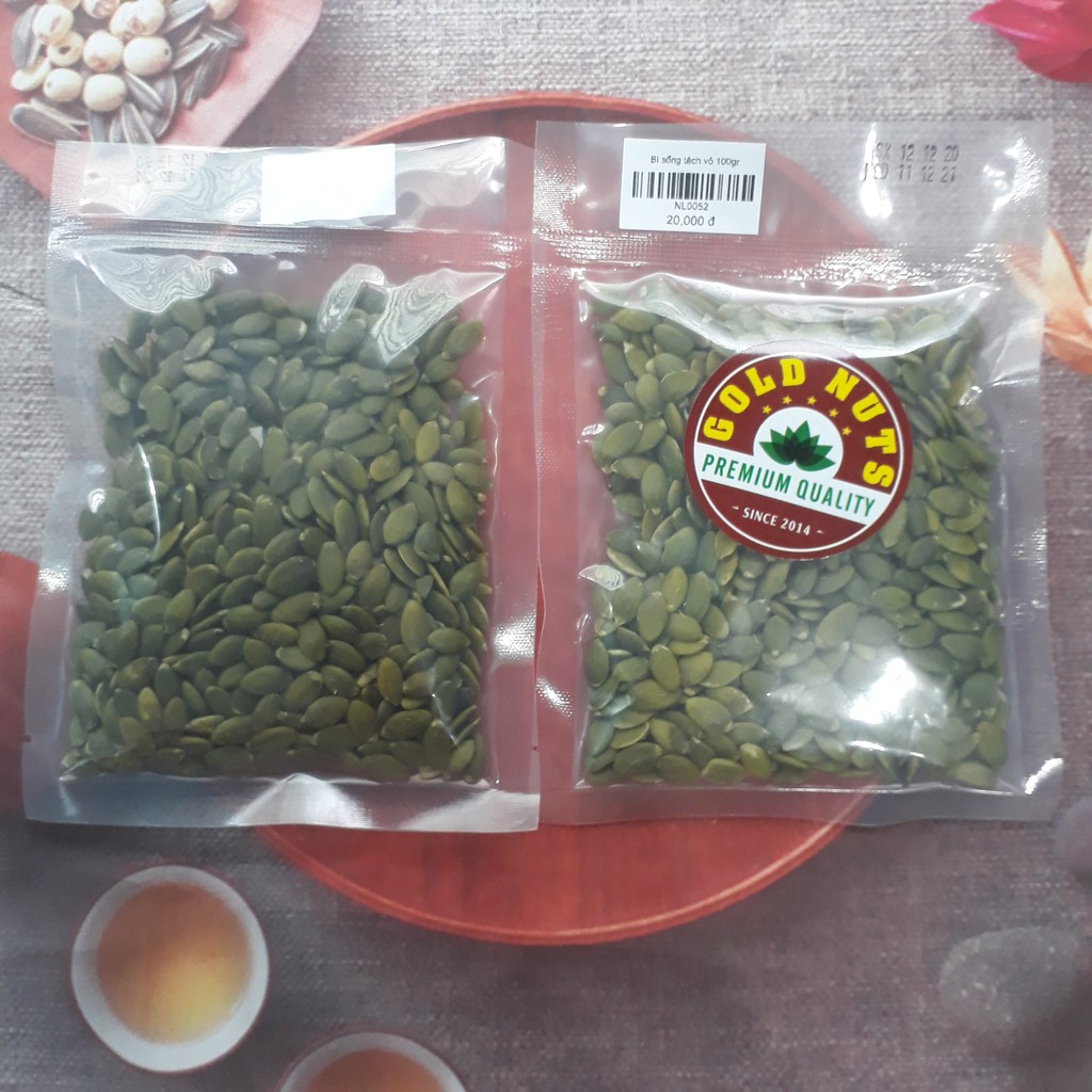 Hạt bí sống tách vỏ 100gr