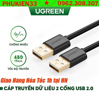 Cáp usb 2.0 hai đầu đực ugreen dài 2 mét ugreen 10311 - hàng chính hãng