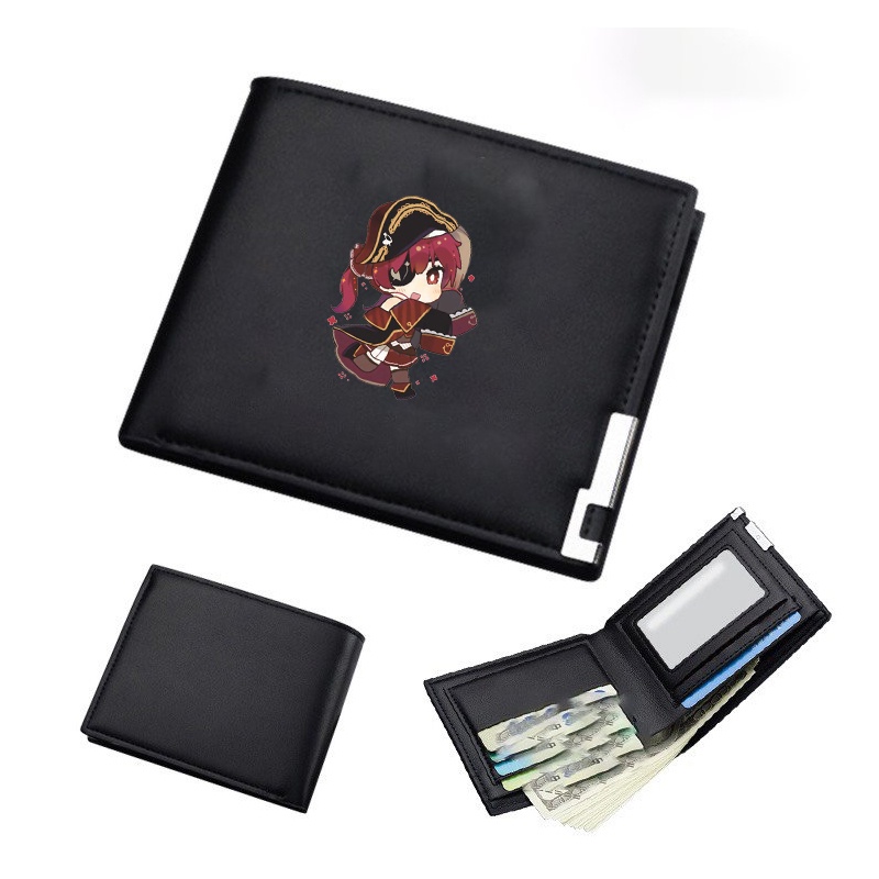 Ví da cao cấp cầm tay in hình AQUA MARINE PEKORA RUSHIA HOLOLIVE anime chibi xinh xắn dễ thương bỏ túi thời trang