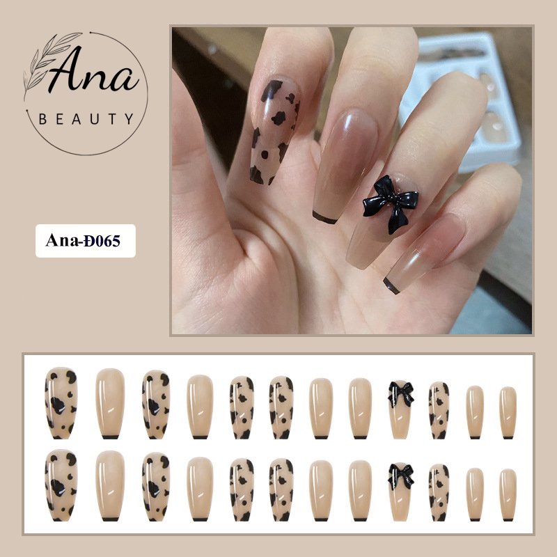 Móng giả đính đá Anabeauty, Móng tay giả kèm keo nailbox đính đá cá tính