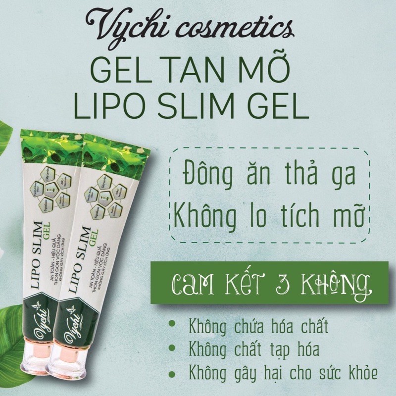 [chính hãng] Gel tan mỡ Lipo slim trong vòng 7 ngày giảm 3-5cm