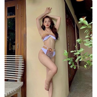 [Hàng có sẵn] Bikini 2 mảnh da báo hàng QCCC