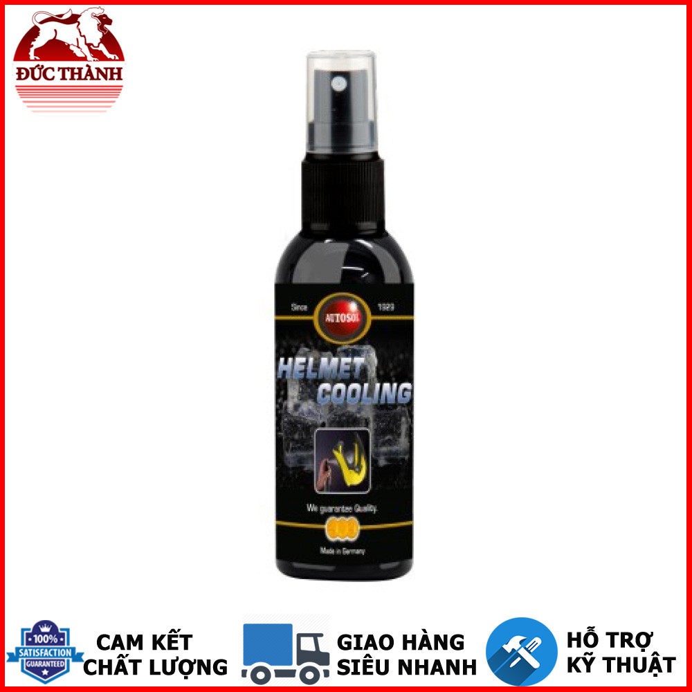 CHAI XỊT TẠO CẢM GIÁC DỂ CHỊU VÀ MÁT MẺ KHI ĐỘI NÓN BẢO HIỂM LÂU/THỜI TIẾT NÓNG AUTOSOL HELMET COOLING 50ML