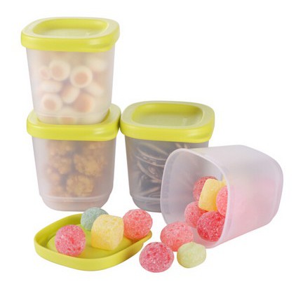 Hộp Trữ mát Mini Tupperware Bộ 4 Hộp Dùng Đựng Đồ Ăn Dặm Cho Bé nhựa nguyên sinh an toàn TU42