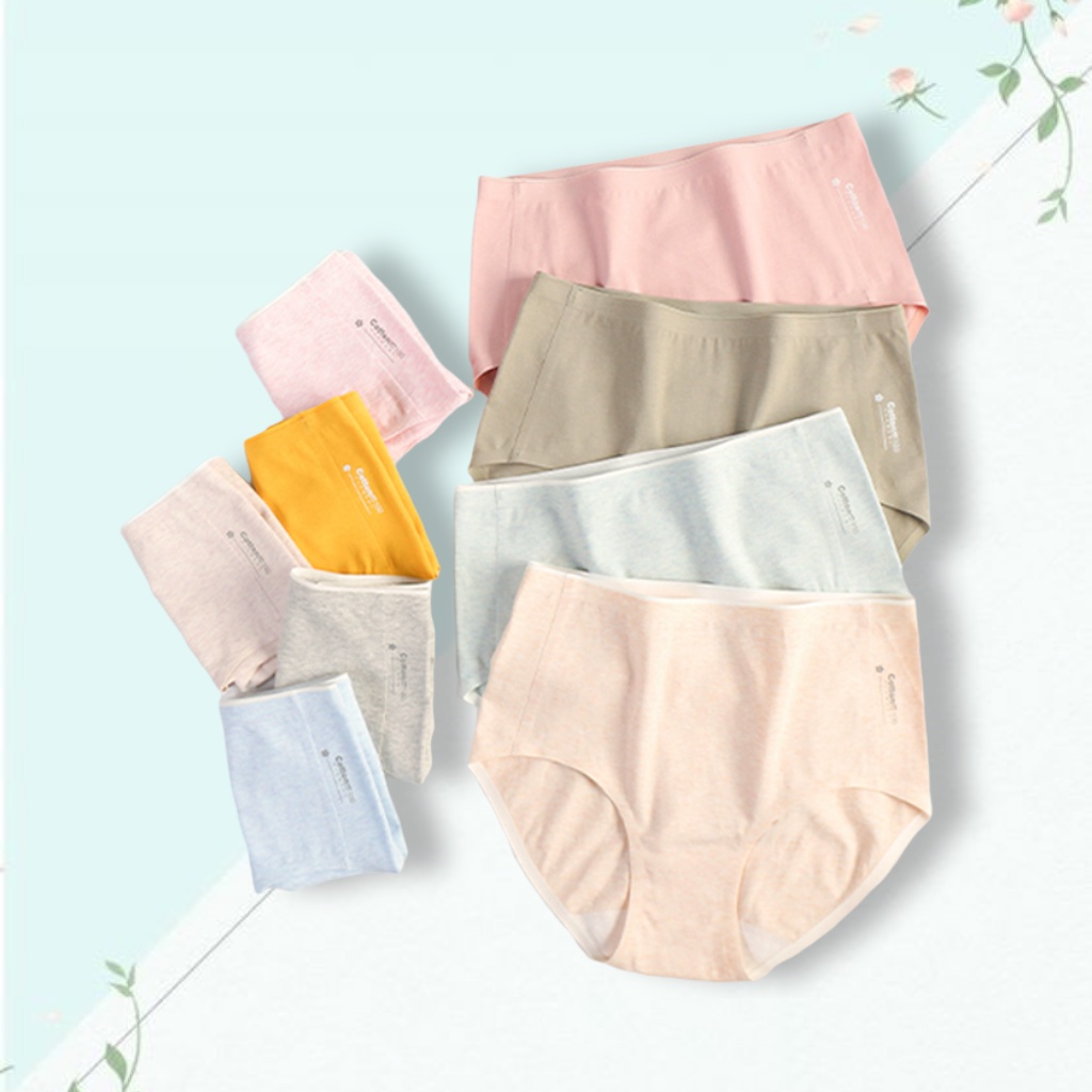 Quần lót cotton nữ cạp cao kháng khuẩn ôm bụng nâng mông QN33_NuciFera