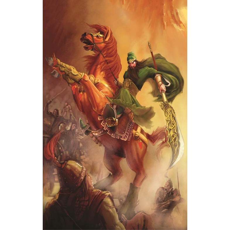 Bộ Tranh Xếp Hình Minh Châu 1000 Mảnh – Quan Công (Kích Thước 50x80cm)