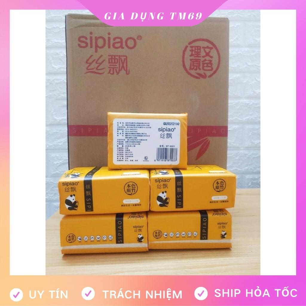 Giấy Ăn Gấu Trúc Thùng 30 Gói Loại 1 Siêu Dai Tự Nhiên Không Chất Tẩy Trắng, Khăn Giấy Gấu Trúc Cực Mềm