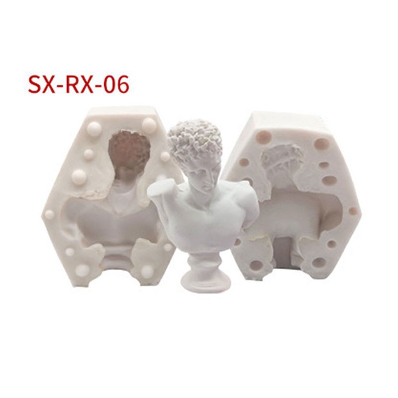 Khuôn silicon tạo hình làm đầu tượng từ nhựa resin độc đáo