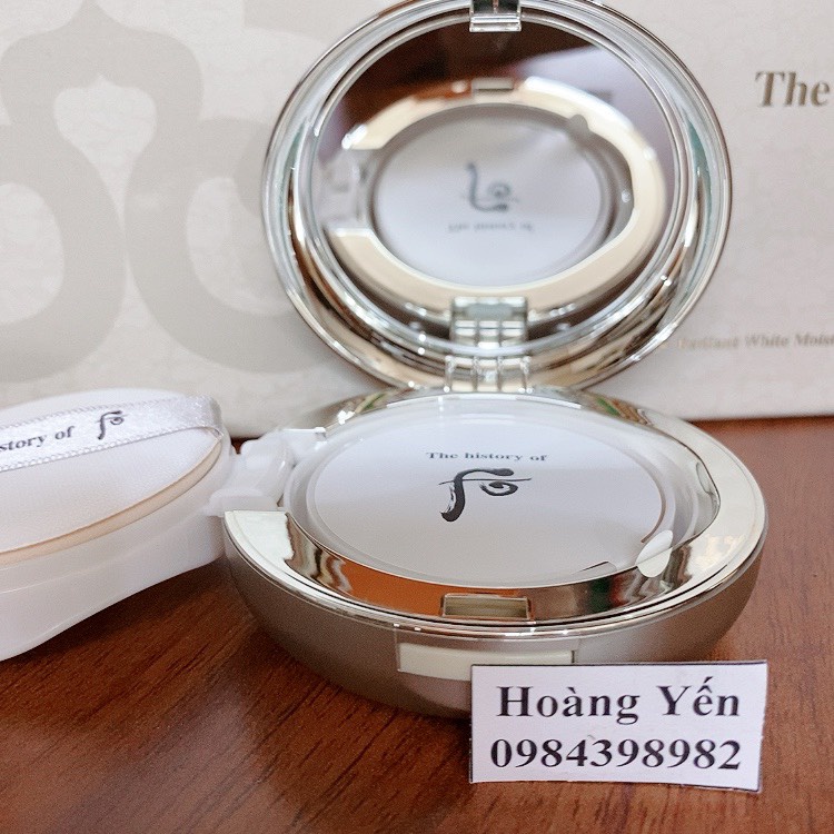 [HÀNG MỚI] Phấn nước Whoo dưỡng trắng da Radiant White Moisture Cushion Foundation -15g tone 21 - date 2024