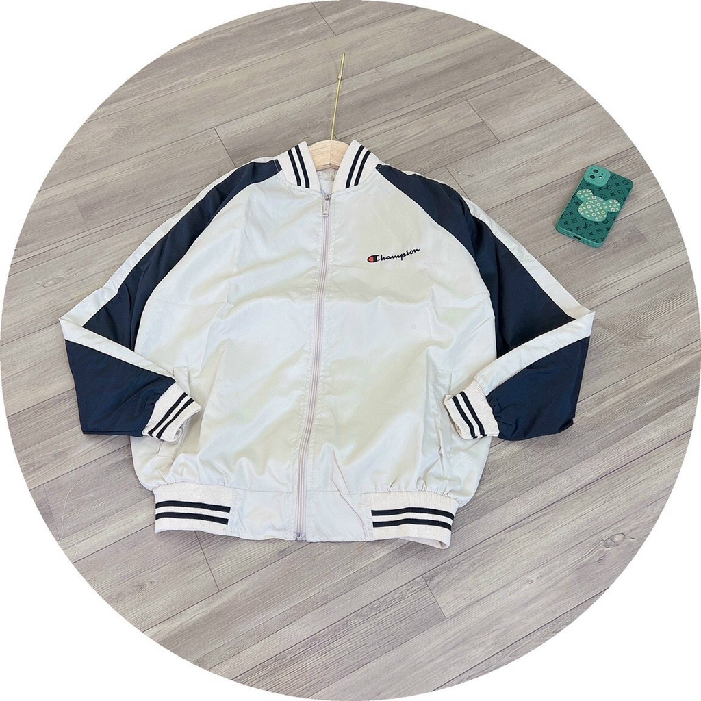 Áo khoác dù nam nữ CHAMPION form rộng