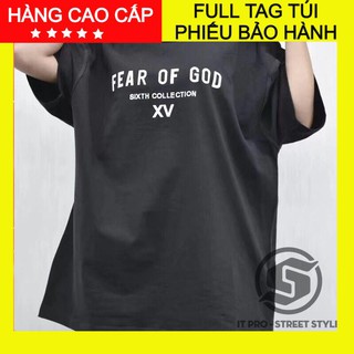 [Freeship - Hình Thật]Áo Fear Of God XV ngắn tay Full Tag Túi, áo thun unisex thuộc street style