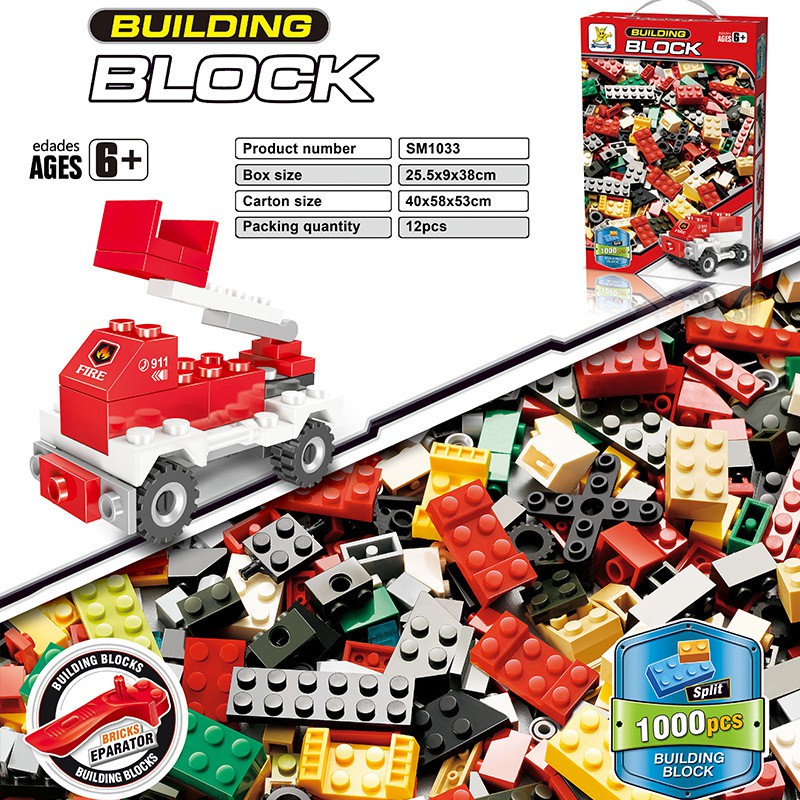 Bộ lắp ghép kiểu lego 1000 mảnh ghép SM1031-1034 NLG0131